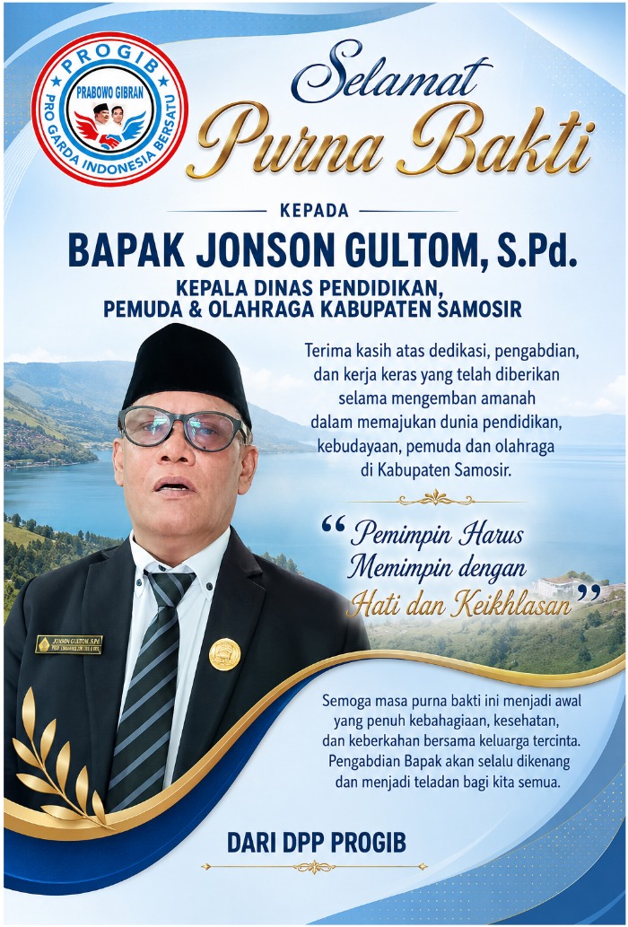 JONSON GULTOM: ANAK DESA ONANRUNGGU SAMOSIR MENJADI PENGABDI PENDIDIKAN HINGGA PENGUJUNG KARIER