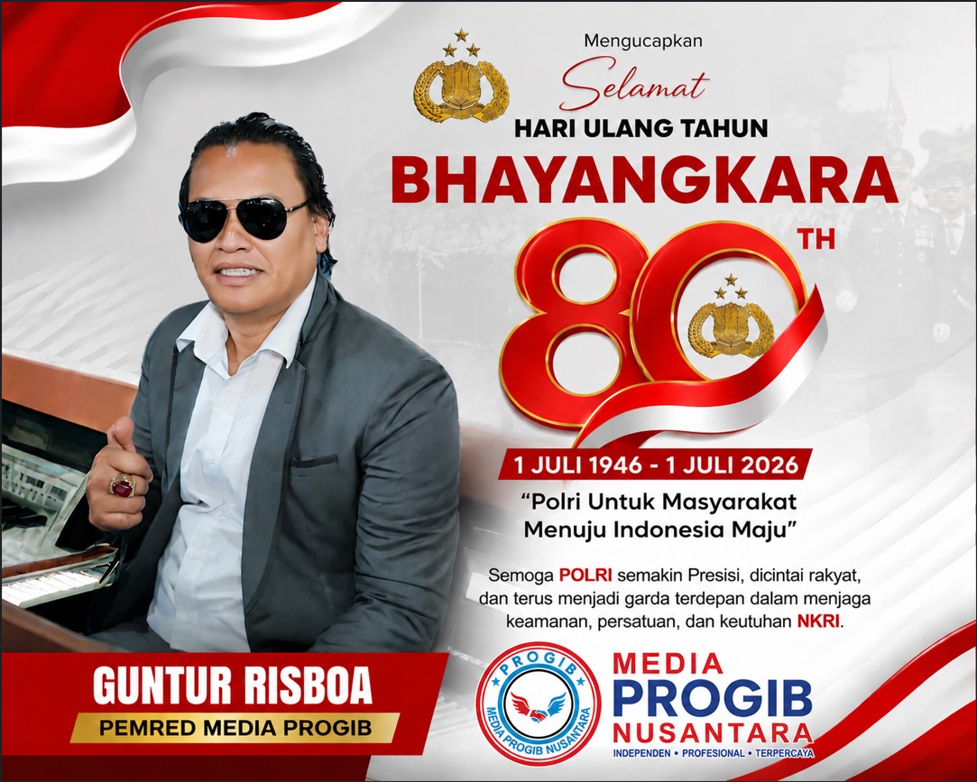 PEMRED PROGIB Ajak Perkuat Persatuan pada Peringatan Hari Bhayangkara ke-80, Wujudkan Indonesia Maju 2045