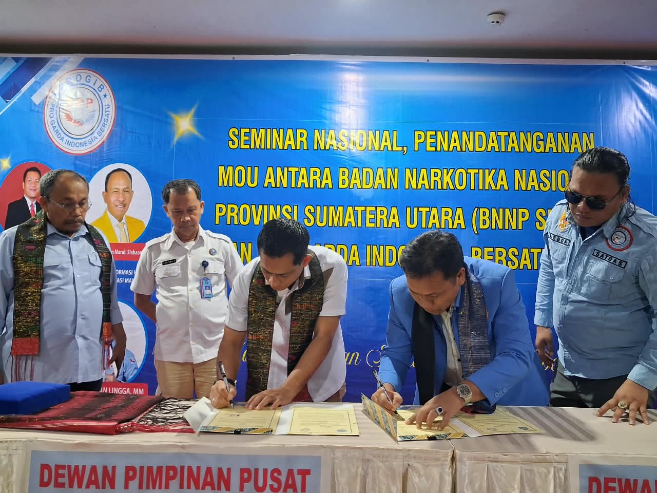 BNNP SUMUT DAN PROGIB TANDATANGANI PERJANJIAN KERJA SAMA, PERKUAT GERAKAN PERANG MELAWAN NARKOBA
